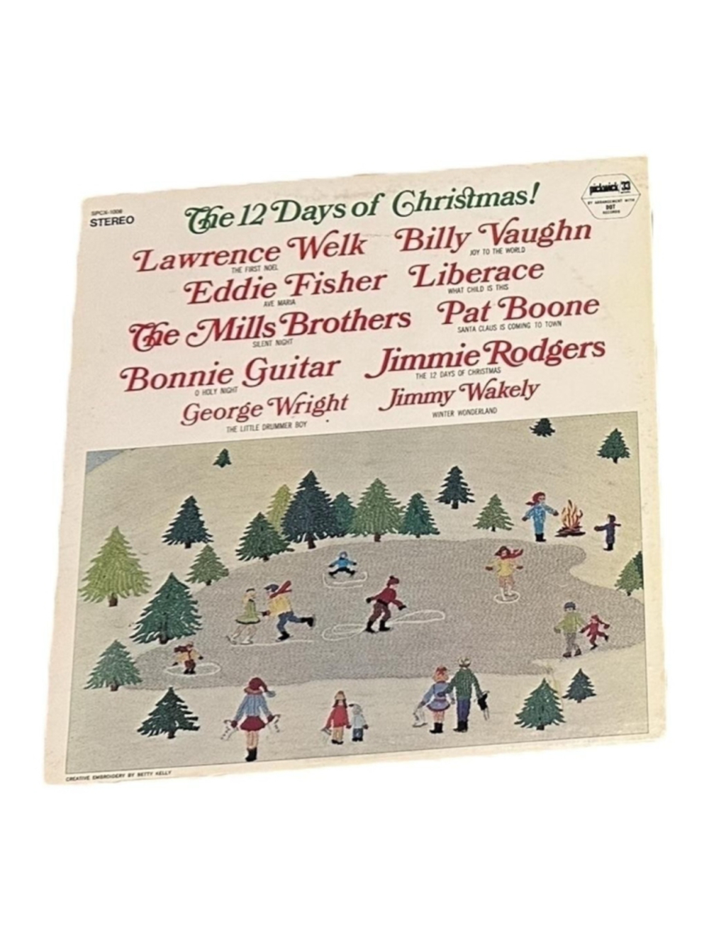 Vintage The 12 Days Of Christmas 12" Black Vinyl LP Pickwick Xmas Holiday Album